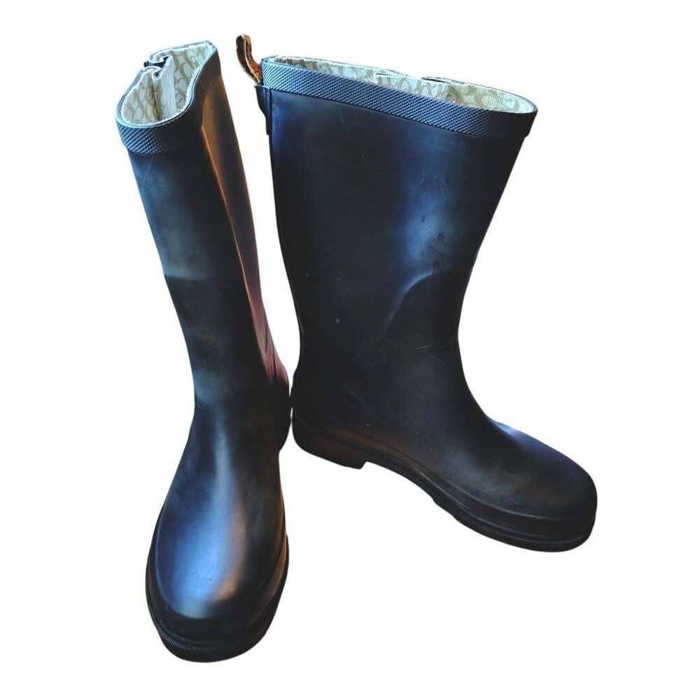 Chooka Black Tall Rain Boots – Adjustable Buckles, Women’s Size 6